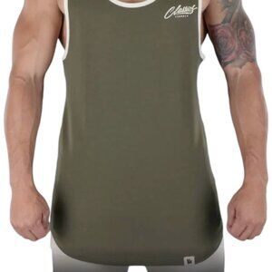 YoungLA 324 CLASSIC STRINGERS TANK TOP Military Green Color Size Small